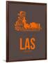 Las Las Vegas Poster 1-NaxArt-Framed Art Print