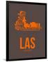 Las Las Vegas Poster 1-NaxArt-Framed Art Print