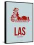 Las  Las Vegas Poster 3-NaxArt-Framed Stretched Canvas