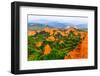 Las Medulas, Leon Province, Castile and Leon, Spain. The Roman gold mining site of Las Medulas i...-null-Framed Photographic Print