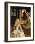 Las Meninas, Detail of the Infanta Margarita and Her Maid, 1656 (Detail)-Diego Velazquez-Framed Giclee Print