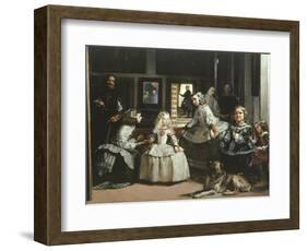 Las Meninas (Family of King Philip IV of Spain), 1656 (Detail)-Diego Velazquez-Framed Giclee Print