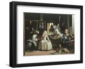 Las Meninas (Family of King Philip IV of Spain), 1656 (Detail)-Diego Velazquez-Framed Giclee Print