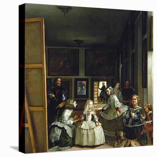 Las Meninas or the Family of Philip IV, circa 1656-Diego Velazquez-Stretched Canvas