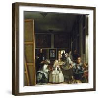 Las Meninas or the Family of Philip IV, circa 1656-Diego Velazquez-Framed Giclee Print