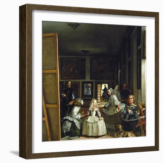 Las Meninas or the Family of Philip IV, circa 1656-Diego Velazquez-Framed Giclee Print