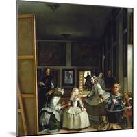 Las Meninas or the Family of Philip IV, circa 1656-Diego Velazquez-Mounted Giclee Print