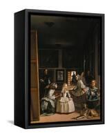 Las Meninas (The Courtladies)-Diego Velazquez-Framed Stretched Canvas