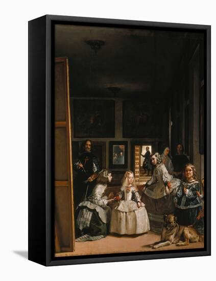 Las Meninas (The Courtladies)-Diego Velazquez-Framed Stretched Canvas