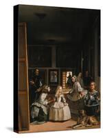 Las Meninas (The Courtladies)-Diego Velazquez-Stretched Canvas