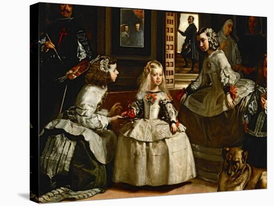Las Meninas (The Maids of Honour), Detail-Diego Velazquez-Stretched Canvas