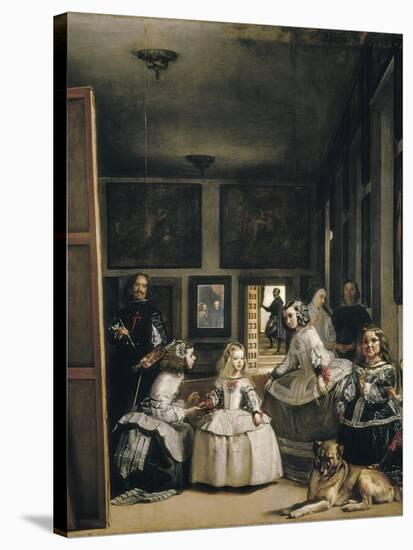 Las Meninas (The Maids of Honour or the Family of Philip IV)-Diego Velazquez-Stretched Canvas