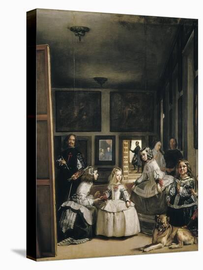 Las Meninas (The Maids of Honour or the Family of Philip IV)-Diego Velazquez-Stretched Canvas