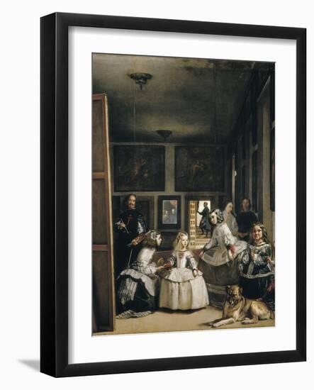 Las Meninas (The Maids of Honour or the Family of Philip IV)-Diego Velazquez-Framed Art Print