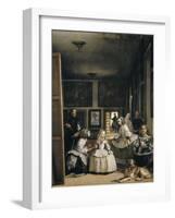 Las Meninas (The Maids of Honour or the Family of Philip IV)-Diego Velazquez-Framed Art Print