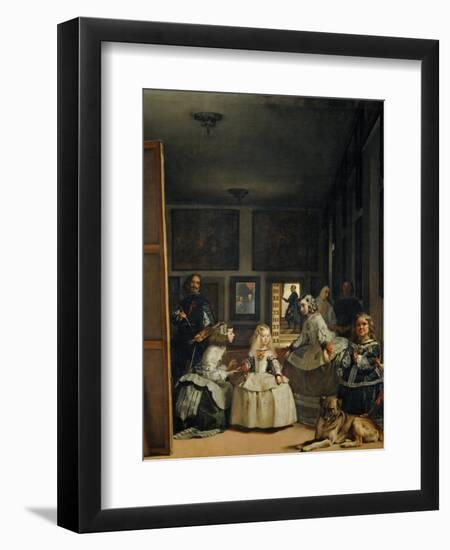 Las Meninas (With Velazquez' Self-Portrait) or the Family of Philip IV, 1656-Diego Velazquez-Framed Giclee Print