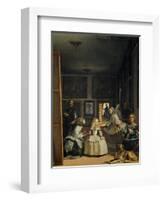 Las Meninas (With Velazquez' Self-Portrait) or the Family of Philip IV, 1656-Diego Velazquez-Framed Giclee Print