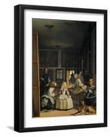 Las Meninas (With Velazquez' Self-Portrait) or the Family of Philip IV, 1656-Diego Velazquez-Framed Giclee Print