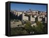 Las Murallas, Avila, Spain-Walter Bibikow-Framed Stretched Canvas