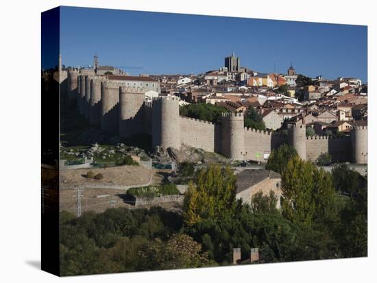 Las Murallas, Avila, Spain-Walter Bibikow-Stretched Canvas