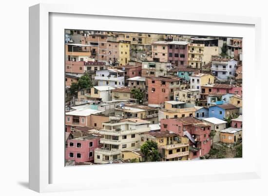 Las Penas barrio, historic centre on the hill of Cerro Santa Ana, Guayaquil, Ecuador, South America-Tony Waltham-Framed Photographic Print