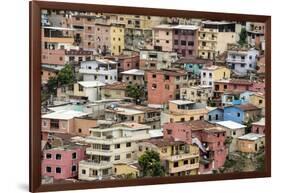 Las Penas barrio, historic centre on the hill of Cerro Santa Ana, Guayaquil, Ecuador, South America-Tony Waltham-Framed Photographic Print