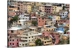 Las Penas barrio, historic centre on the hill of Cerro Santa Ana, Guayaquil, Ecuador, South America-Tony Waltham-Stretched Canvas