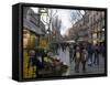 Las Ramblas in the Evening, Barcelona, Catalonia, Spain, Europe-Nick Servian-Framed Stretched Canvas