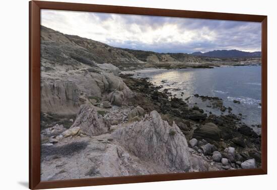 Las Serenitas, wind and wave erosion sculptures, Cabo Pulmo, UNESCO World Heritage Site, Baja Calif-Peter Groenendijk-Framed Photographic Print