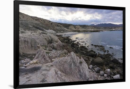 Las Serenitas, wind and wave erosion sculptures, Cabo Pulmo, UNESCO World Heritage Site, Baja Calif-Peter Groenendijk-Framed Photographic Print