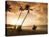 Las Terrenas at Sunset, Samana Peninsula, Dominican Republic, West Indies, Caribbean-Angelo Cavalli-Stretched Canvas