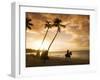 Las Terrenas at Sunset, Samana Peninsula, Dominican Republic, West Indies, Caribbean-Angelo Cavalli-Framed Photographic Print