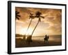 Las Terrenas at Sunset, Samana Peninsula, Dominican Republic, West Indies, Caribbean-Angelo Cavalli-Framed Photographic Print