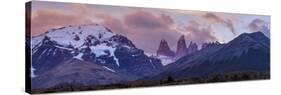 Las Torres after Sunset. Torres Del Paine NP. Chile. UNESCO Biosphere-Tom Norring-Stretched Canvas