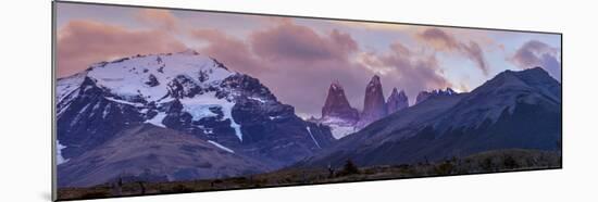 Las Torres after Sunset. Torres Del Paine NP. Chile. UNESCO Biosphere-Tom Norring-Mounted Premium Photographic Print