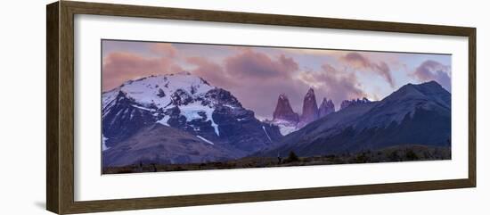 Las Torres after Sunset. Torres Del Paine NP. Chile. UNESCO Biosphere-Tom Norring-Framed Photographic Print