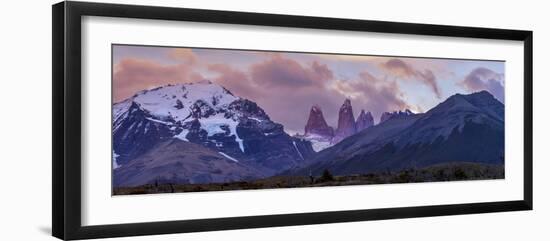 Las Torres after Sunset. Torres Del Paine NP. Chile. UNESCO Biosphere-Tom Norring-Framed Photographic Print