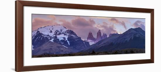 Las Torres after Sunset. Torres Del Paine NP. Chile. UNESCO Biosphere-Tom Norring-Framed Photographic Print