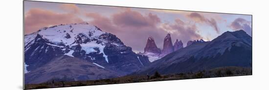 Las Torres after Sunset. Torres Del Paine NP. Chile. UNESCO Biosphere-Tom Norring-Mounted Photographic Print