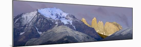 Las Torres before Sunrise. Torres Del Paine NP. Chile-Tom Norring-Mounted Photographic Print