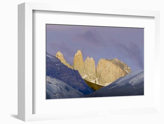 Las Torres before Sunrise. Torres Del Paine NP. Chile-Tom Norring-Framed Photographic Print