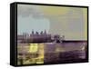 Las Vegas Abstract Skyline II-Emma Moore-Framed Stretched Canvas