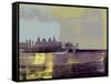 Las Vegas Abstract Skyline II-Emma Moore-Framed Stretched Canvas