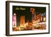 Las Vegas at Night, Nevada-null-Framed Art Print