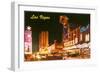 Las Vegas at Night, Nevada-null-Framed Art Print