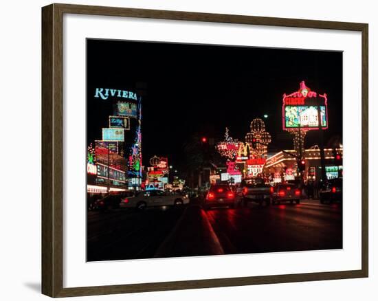 Las Vegas Boulevard Night Scenes-null-Framed Photographic Print