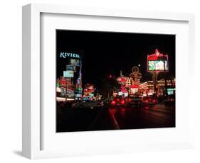 Las Vegas Boulevard Night Scenes-null-Framed Photographic Print