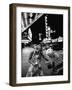 Las Vegas Chorus Girl, Kim Smith, and Her Roommate after Leaving a Casino-Loomis Dean-Framed Premium Photographic Print