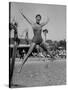 Las Vegas Chorus Girl Kim Smith at the Swimming Pool in the Sands Hotel-Loomis Dean-Stretched Canvas