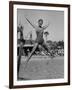 Las Vegas Chorus Girl Kim Smith at the Swimming Pool in the Sands Hotel-Loomis Dean-Framed Photographic Print